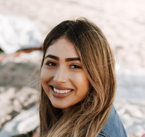 Smiling woman outdoor portrait